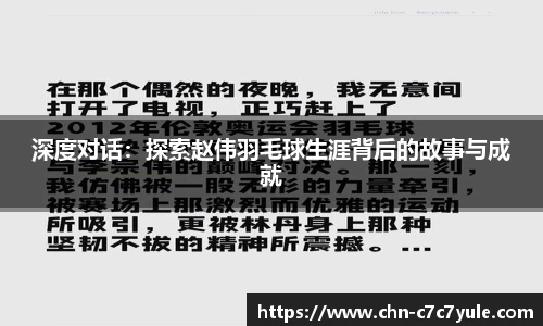 深度对话：探索赵伟羽毛球生涯背后的故事与成就